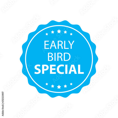 Early bird special stamp