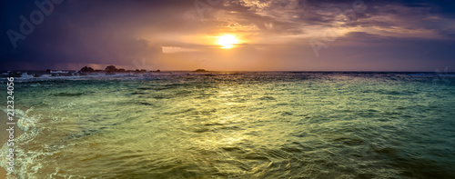 Sunset over the sea. Amazing landscape panorama © Olga Khoroshunova