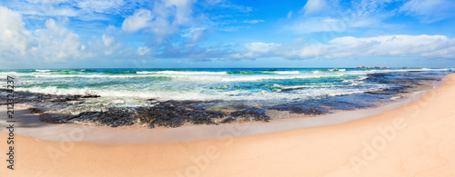 The Indian ocean landscape. Beautiful view of a sea. Panorama