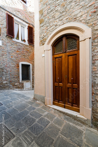 View of Scarlino in Maremma, Tuscany, Italy