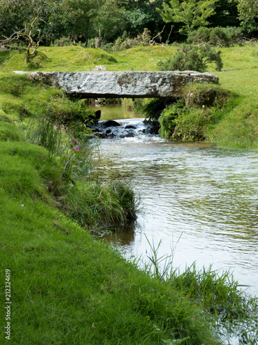 Granite bridge at Bowithick, Cornwall photo