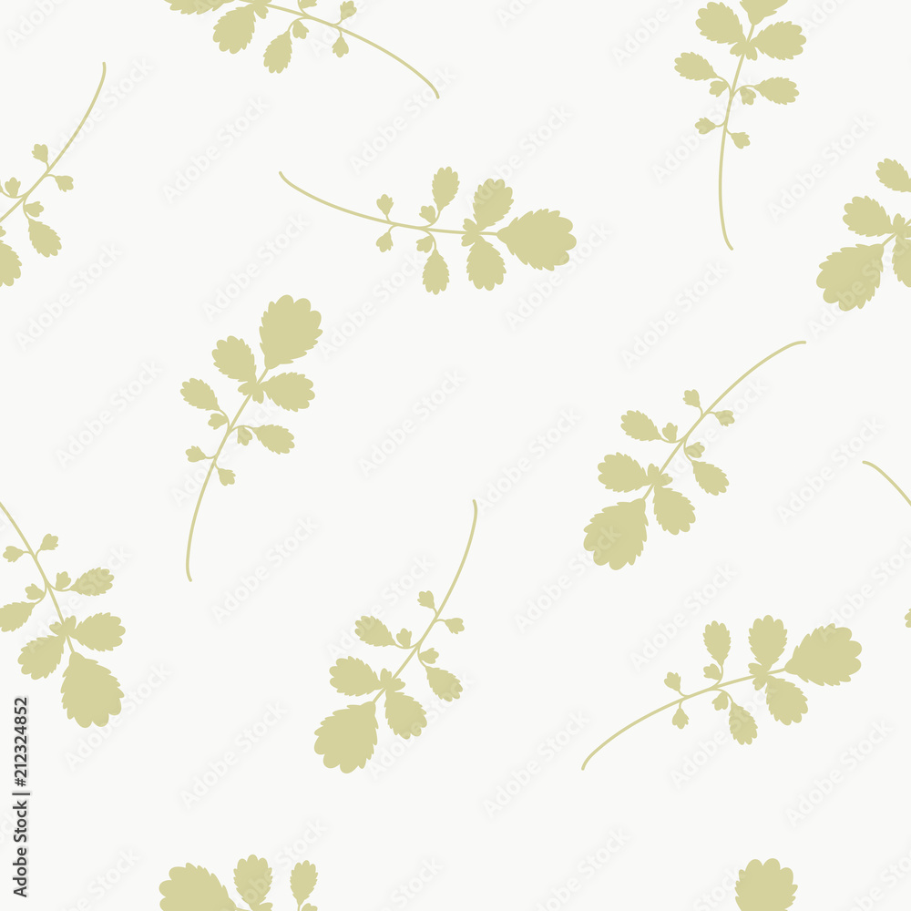 Obraz premium Seamless floral pattern with gold blades of grass.