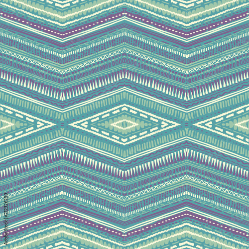 Abstract Ikat and boho style handcraft fabric pattern. Traditional Ethnic design for clothing and textile background, carpet or wallpaper