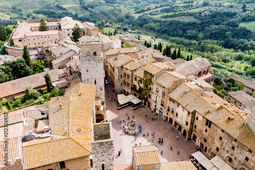 San Gimignano is a medieval town in Tuscany photo