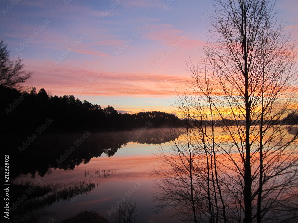Sunrise over the lake...Wolflake...Os...Norway