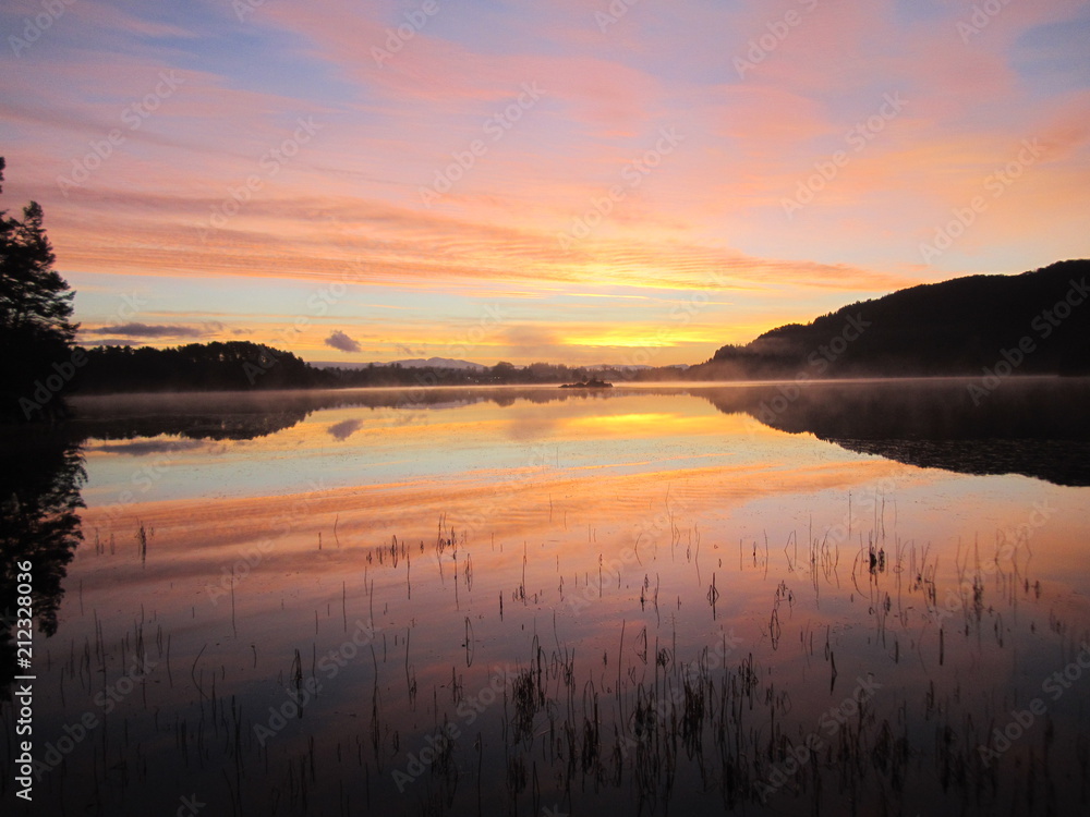 Sunrise over the lake...Wolflake ...Os...Norway