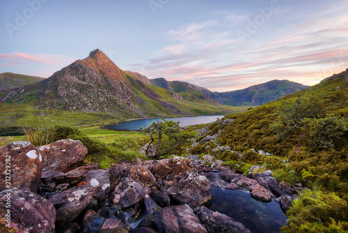Obraz na płótnie Snowdonia National Park in Northern Wales taken in June 2018 w salonie