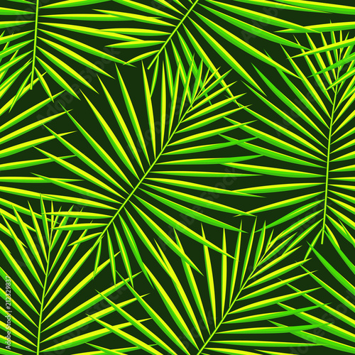 Plakat dżungla wzór roślina las