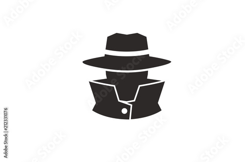 Detective Logo Design Illustration