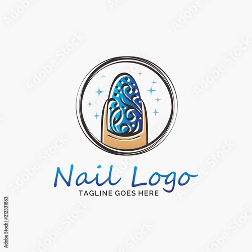 Nail salon logo design