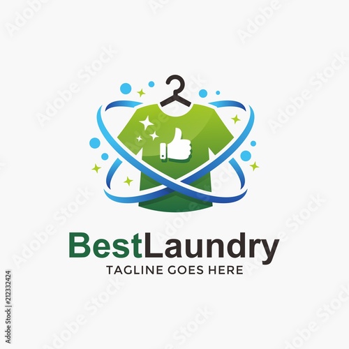 Laundry logo design