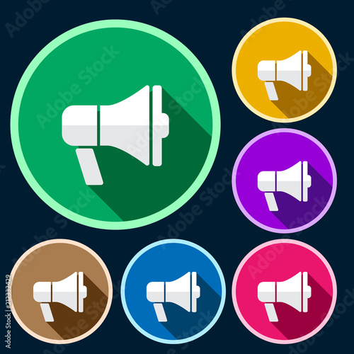 publisher flat icon set
