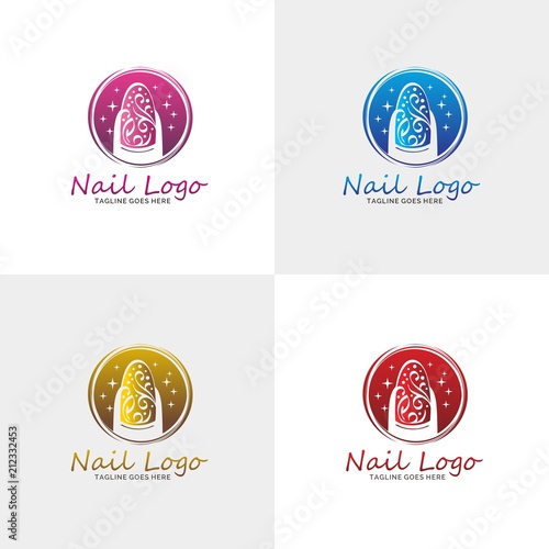 Nail salon logo design