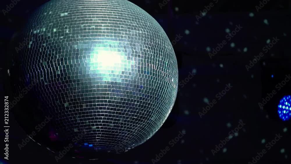 Disco ball light at the party Disco ball light at the party