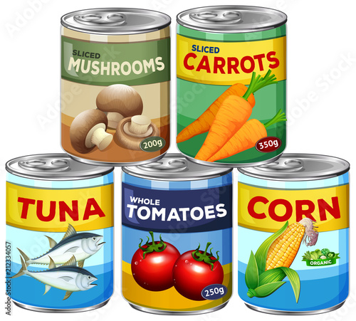 A Set of Can Food