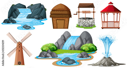 Set of different objects