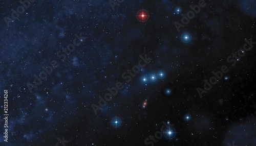 Orion constellation, illustration photo