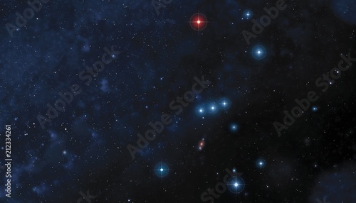 Orion constellation, illustration