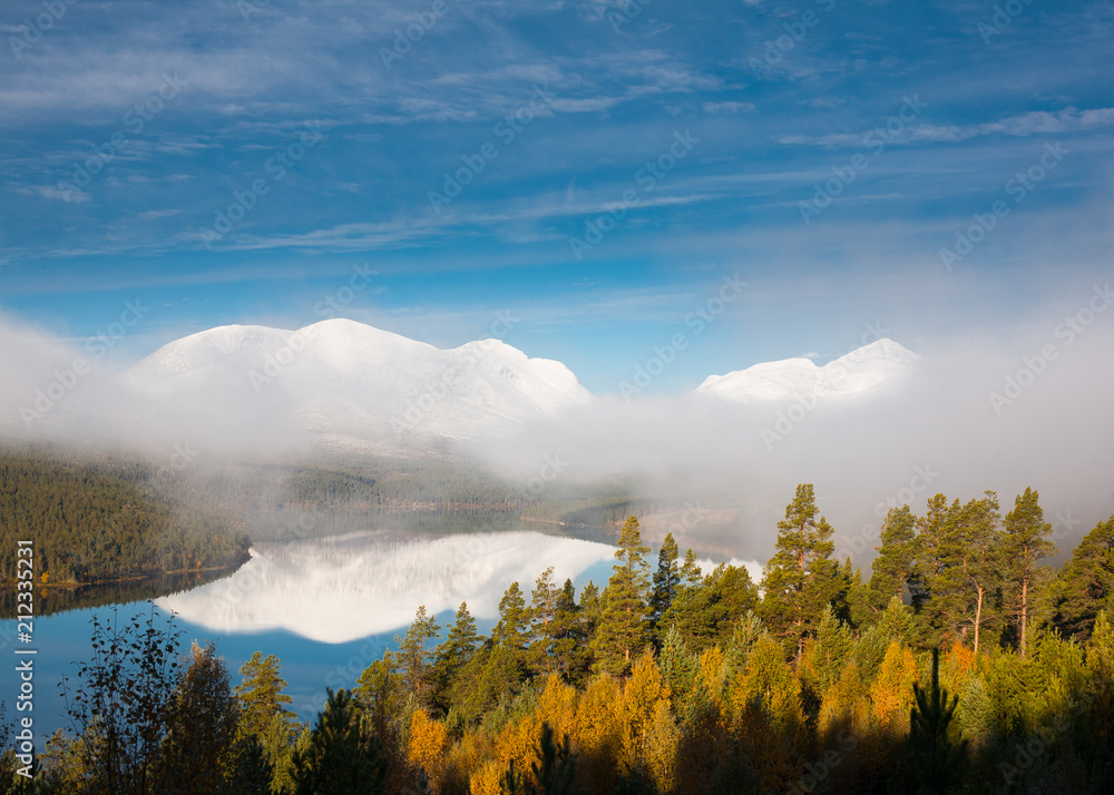 Fog in the mountains Fog in the mountains