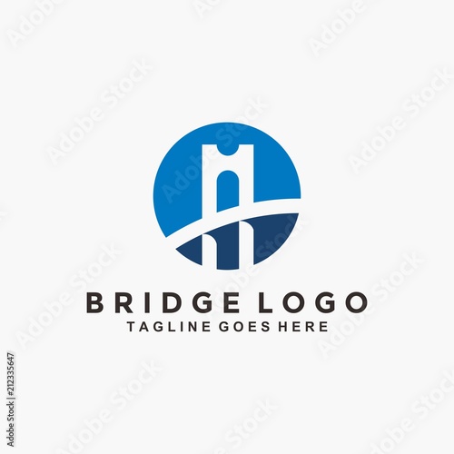 Abstract Bridge logo design