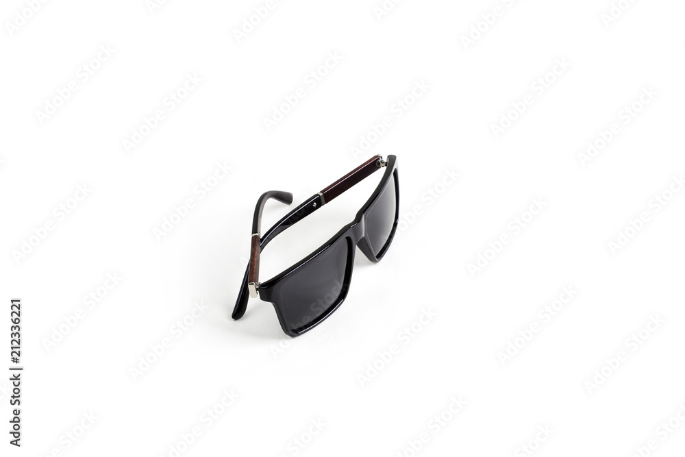 Men sunglasses on white background, isolate. Men sunglasses on white background, isolate.