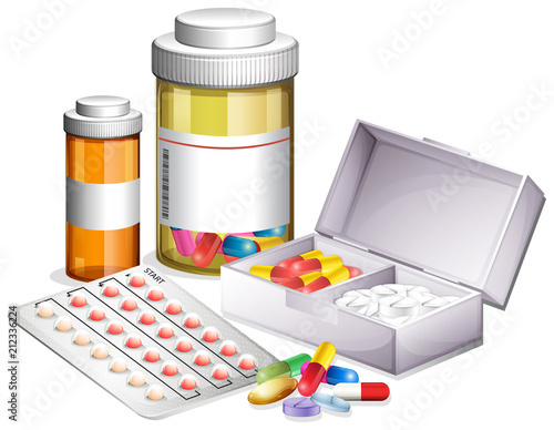 Variety of different medicine