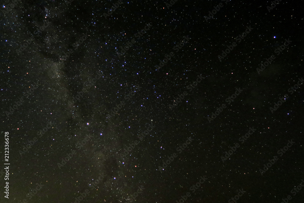 Night tropical sky with shining stars and milky way Night tropical sky with shining stars and milky way