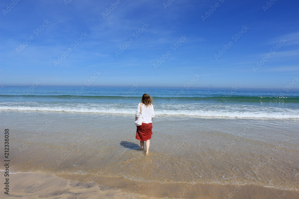 girl with beach