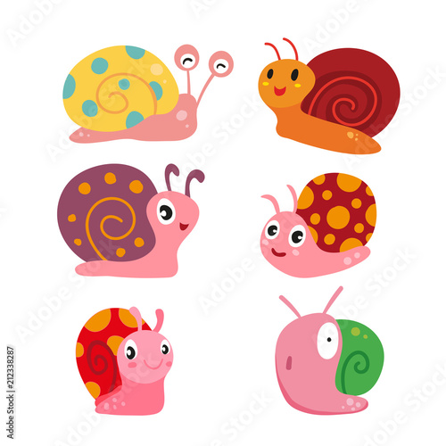 snail vector collection design