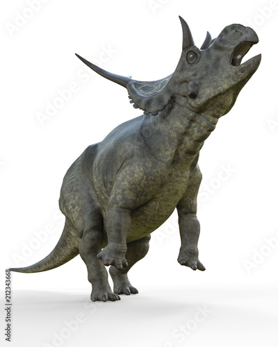 diabloceratops on white background