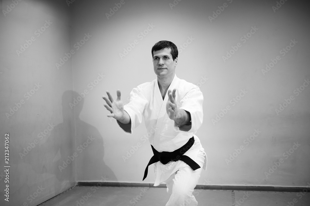 man practicing aikido man practicing aikido
