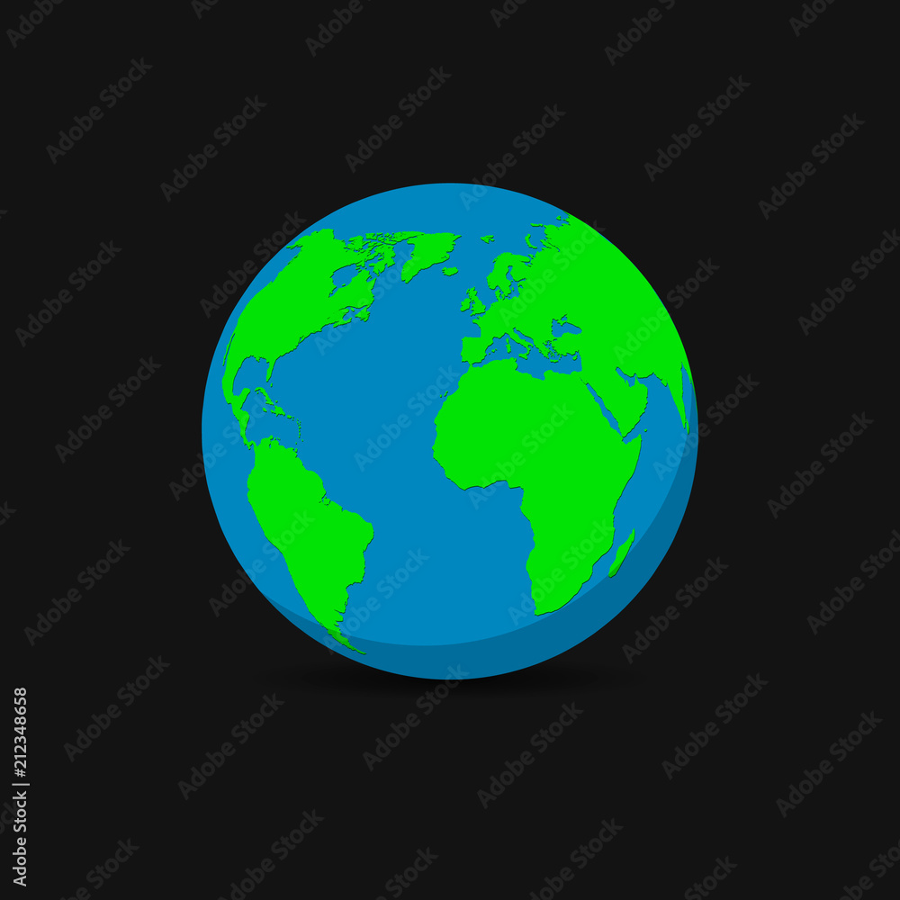 Fototapeta premium globe vector icon