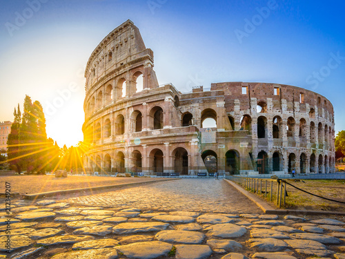 Vászonkép Colosseum at sunrise, Rome