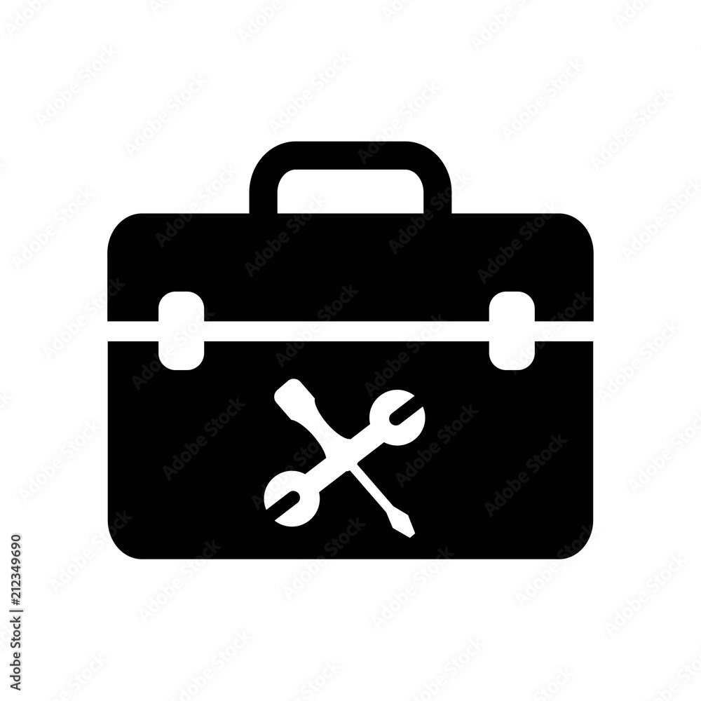 Toolbox icon vector icon. Simple element illustration. Toolbox symbol