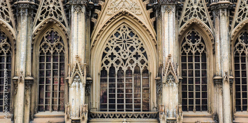Window of Cologne cathedral in Cologne, Germany