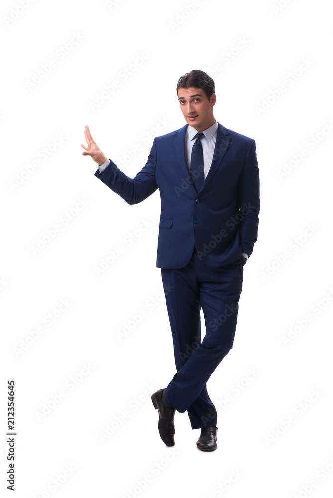 Young businessman isolated on white background Young businessman isolated on white background