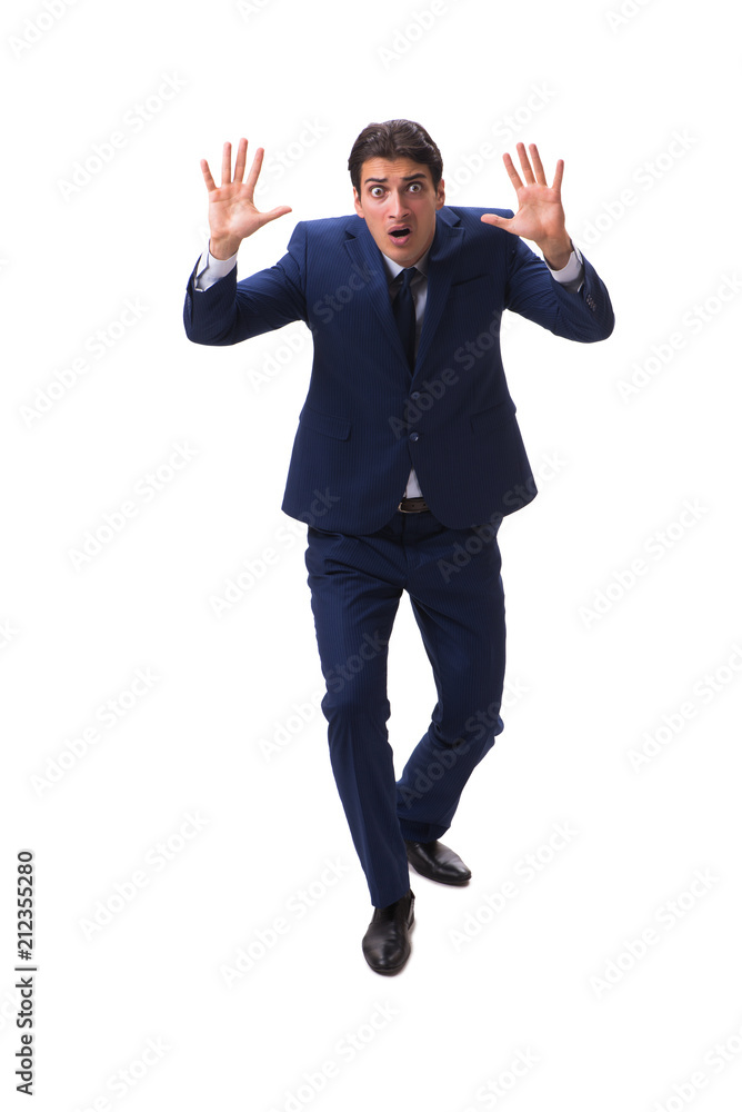 Young businessman isolated on white background Young businessman isolated on white background