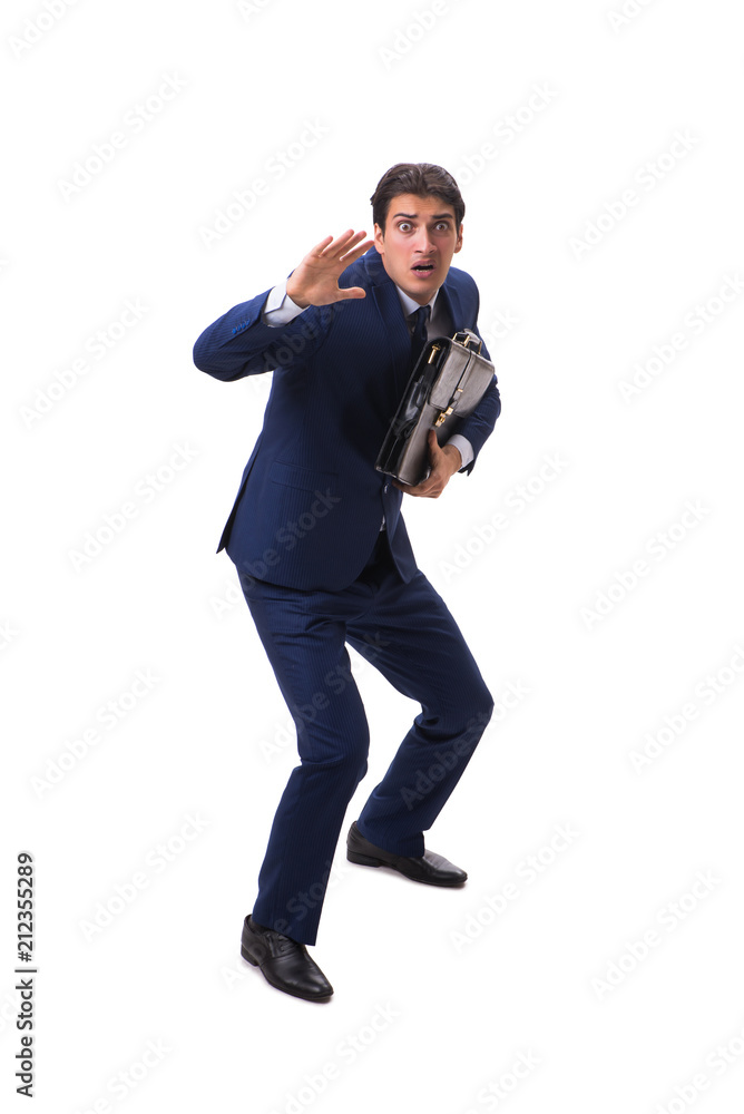 Young businessman isolated on white background Young businessman isolated on white background