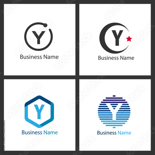 Letter Y Logo Set Design