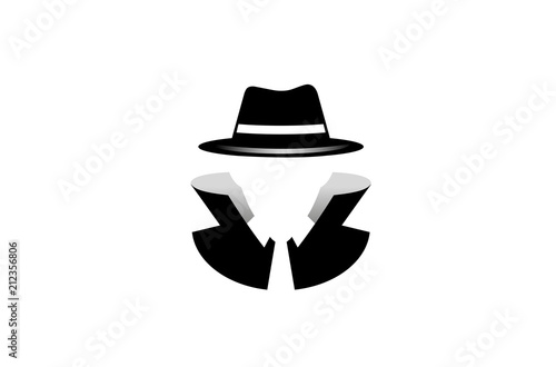 Detective Logo Design Illustration