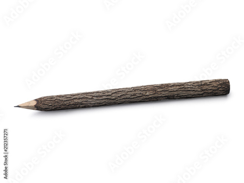 Branch pencil on a white background