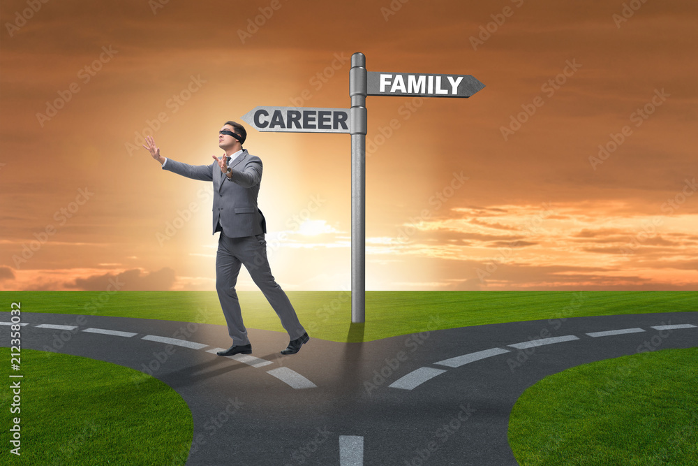 Work life or home balance business concept Work life or home balance business concept