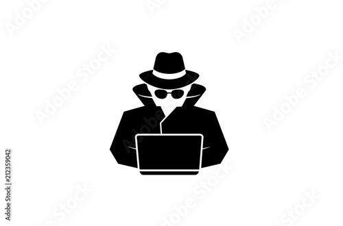 Detective Logo Design Illustration