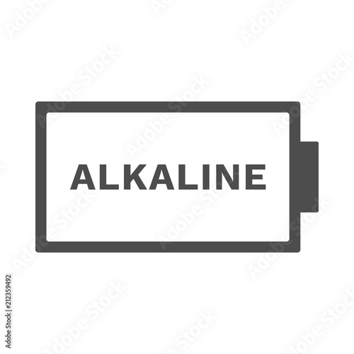Alkaline battery icon. Vector.