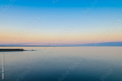 Seascape during the sunset in the Odesa of Ukraine © zyoma_1986