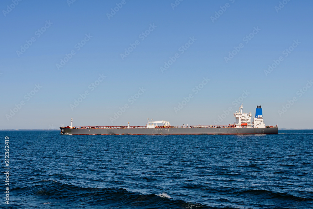 Cargo vessel at sea