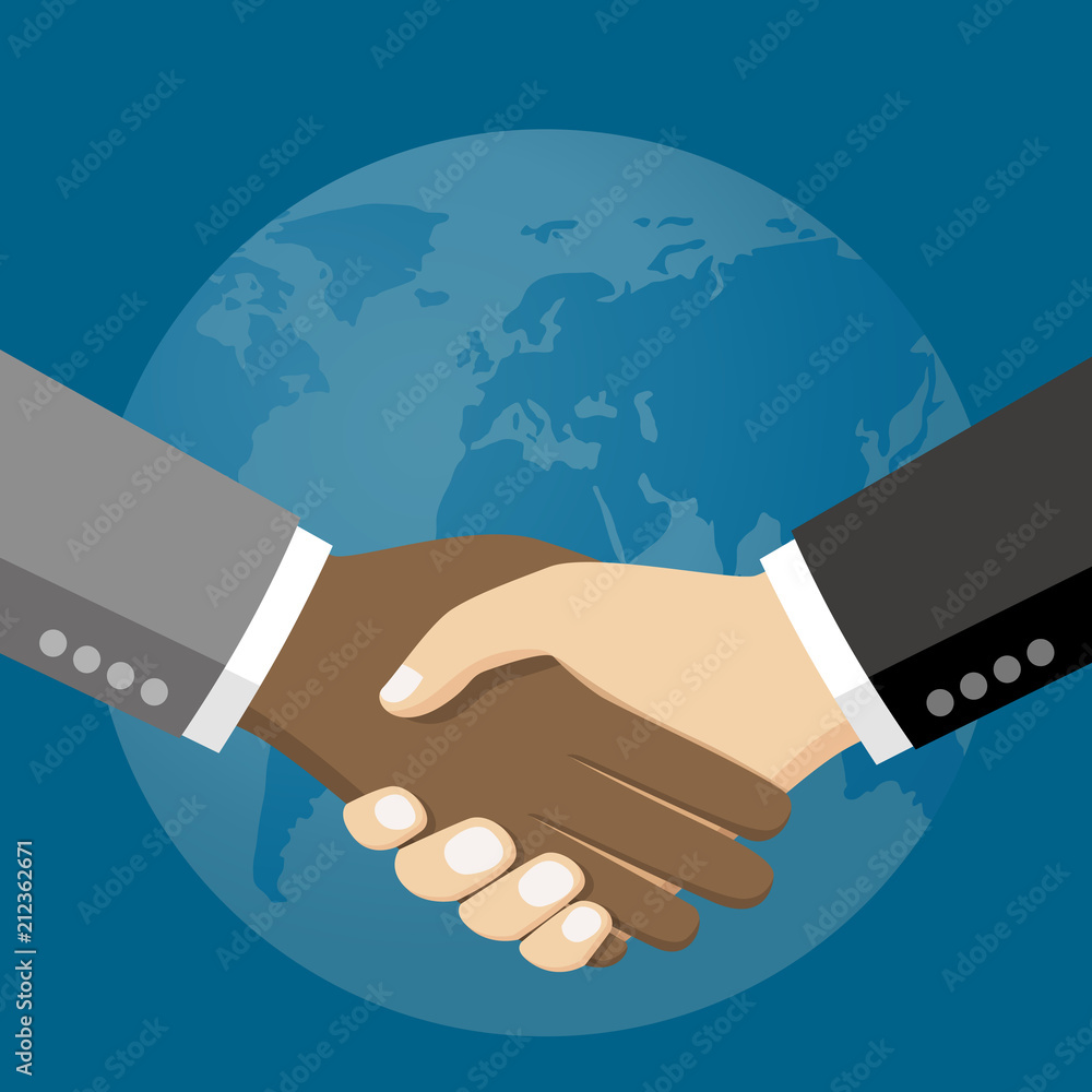 Business people shaking hands vector illustration Business people shaking hands vector illustration