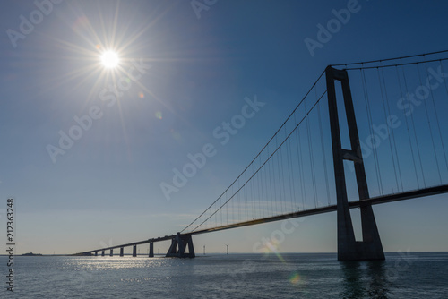 Fototapeta Naklejka Na Ścianę i Meble -  Great Belt bridge at sunny day