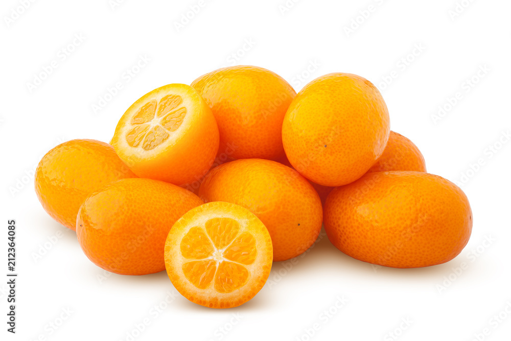 kumquat isolated on white background, clipping path, full depth of field kumquat isolated on white background, clipping path, full depth of field