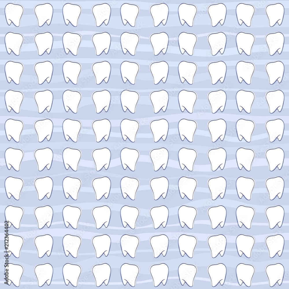 Fototapeta Dental seamless colored pattern